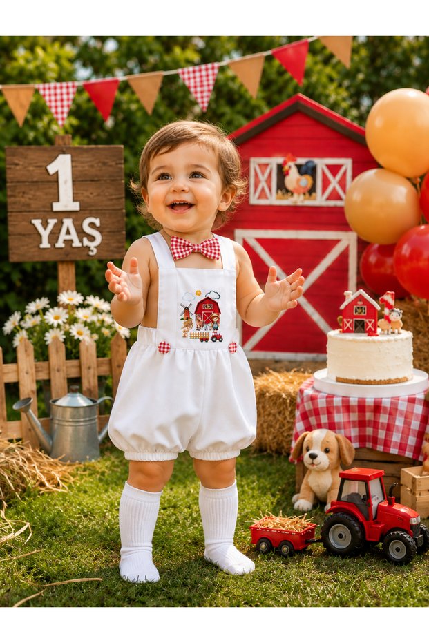 Farm Concept Birthday Romper