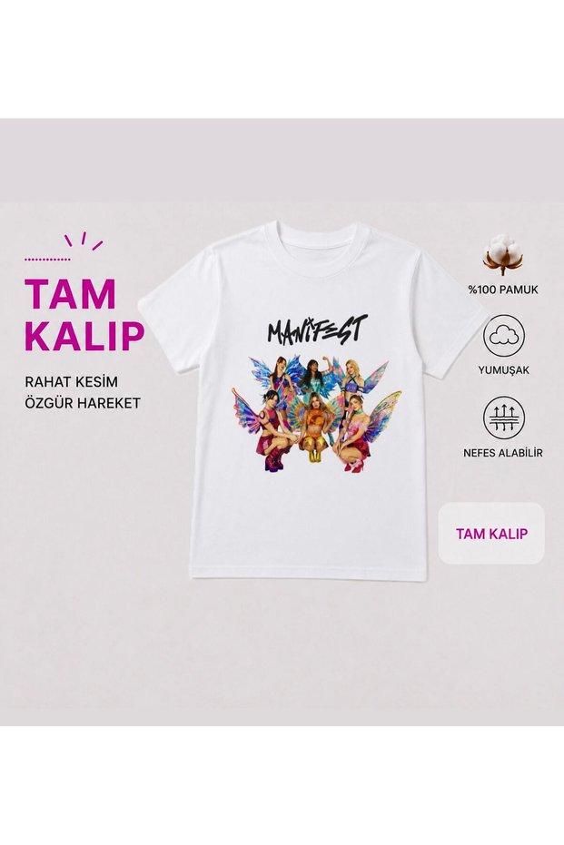 Manifest Printed Girls' T-Shirt T-Shirt Is Resistant to Washing and Drying