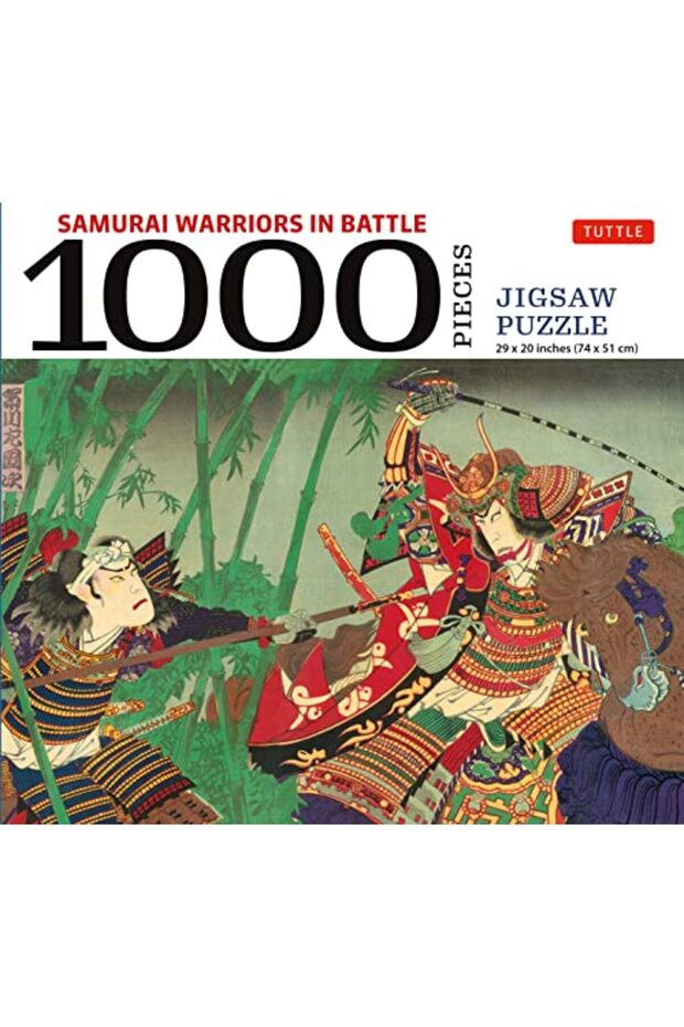 Samurai Warriors In Battle 1000 Piece Jigsaw Puzzle For Adults And Families Finished Puzzle Size