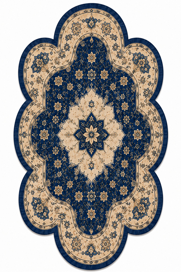 Sdt Traditional Patterned Modern Woven Base Decorative Carpet Sdtamor2469