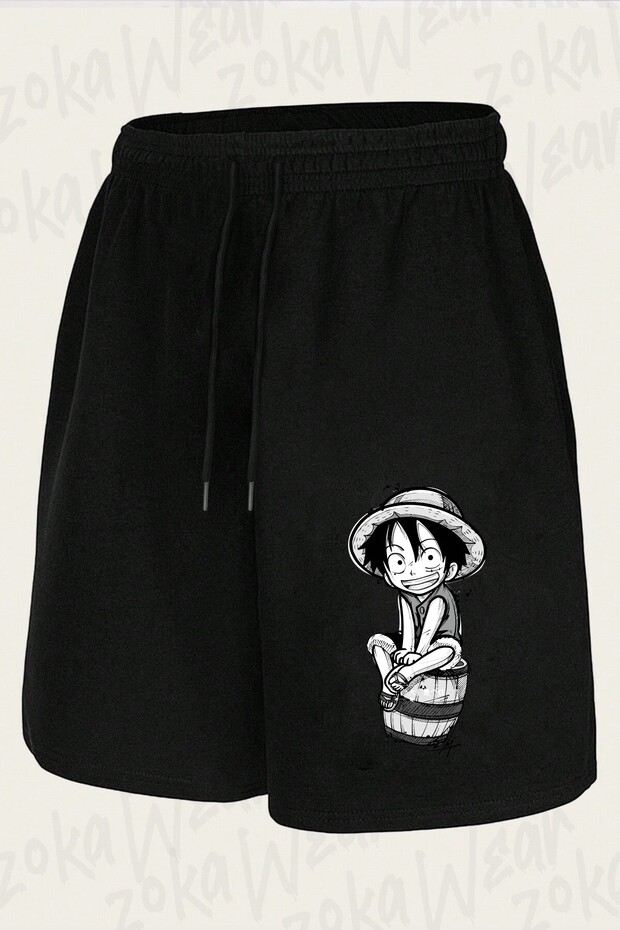 Unisex One Piece Minimal Design Printed Shorts