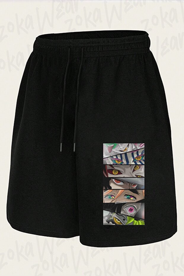 Unisex Muzan and the Upper Moons Design Printed Shorts