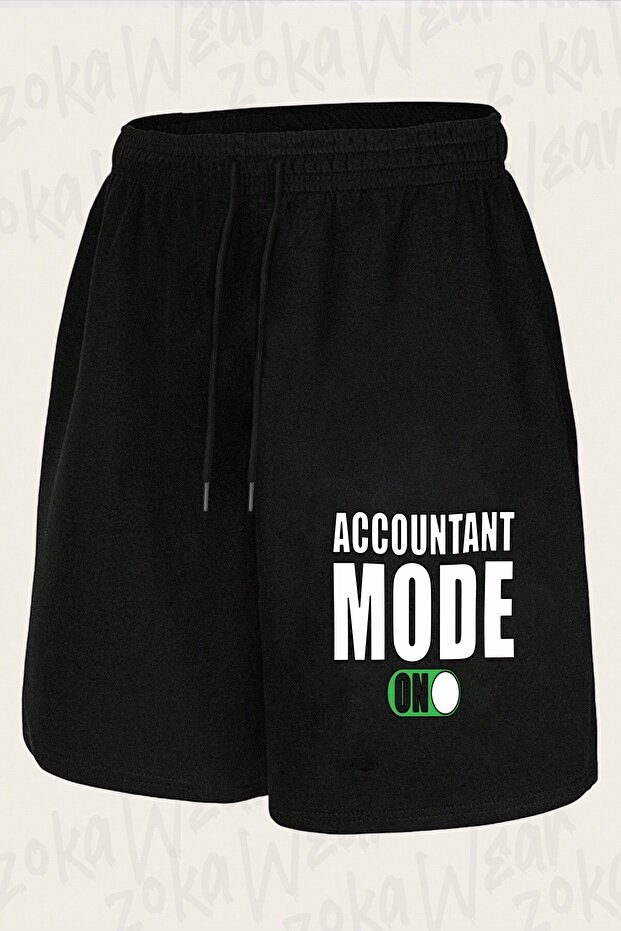 Unisex Accountant Design Printed Shorts