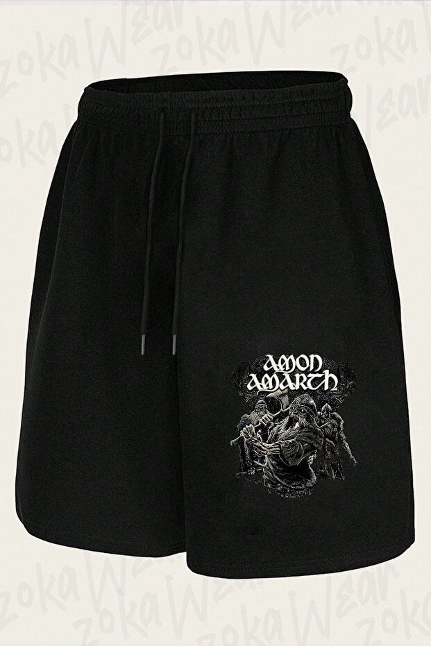 شورت مطبوع بتصميم Amon Amarth2 للجنسين