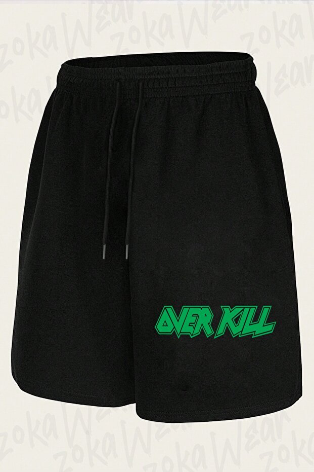 شورت مطبوع بتصميم Overkill للجنسين