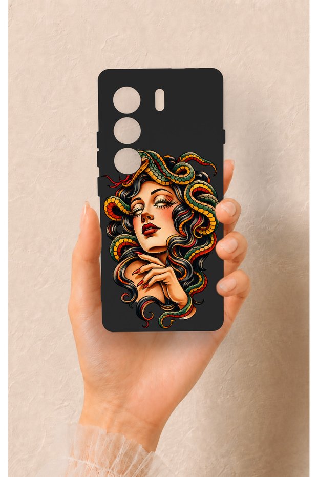 Tecno Camon 40 4g Compatible Medusa Patterned Silicone Case