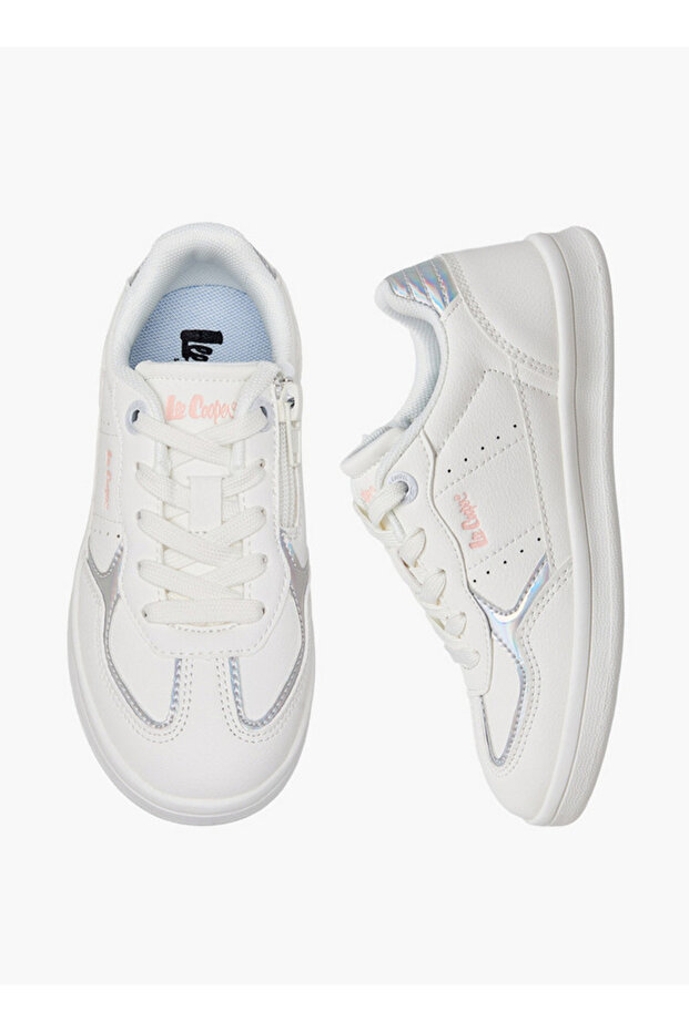 Girls Lace-Up Ankle Sneakers