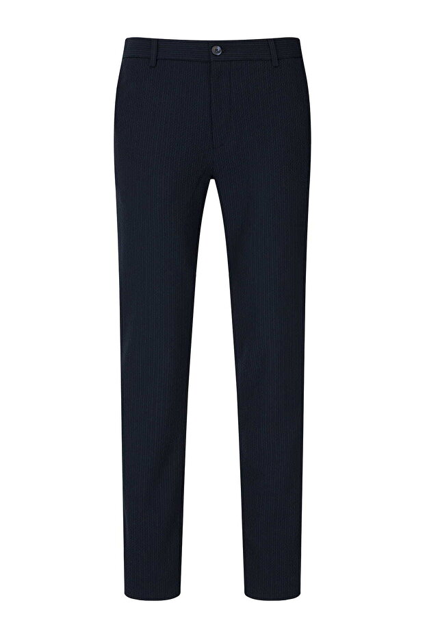 Navy Blue Relaxed Fit Side Pocket Jogger Trousers