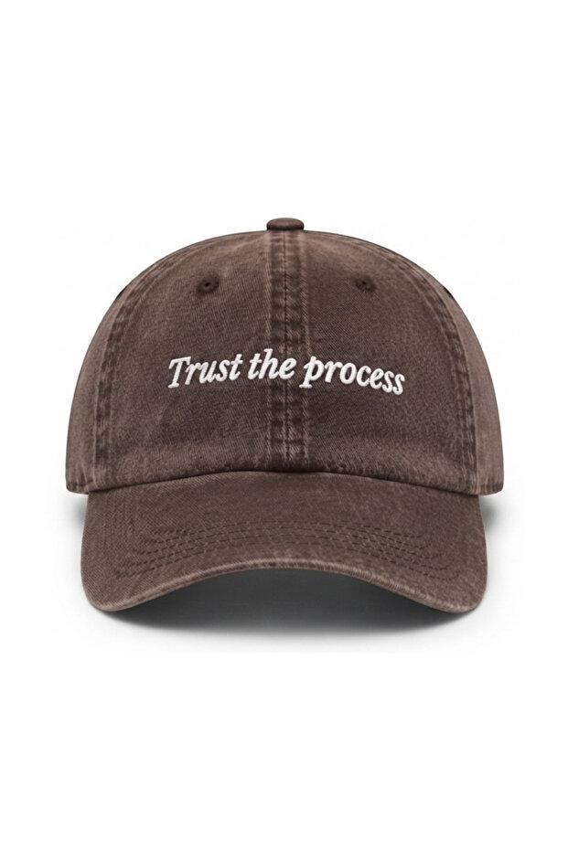 قبعة بيسبول مطرزة قابلة للغسل بعبارة "Trust the Process" / قبعة بيسبول مطرزة قابلة للغسل بعبارة "Trust the Process"