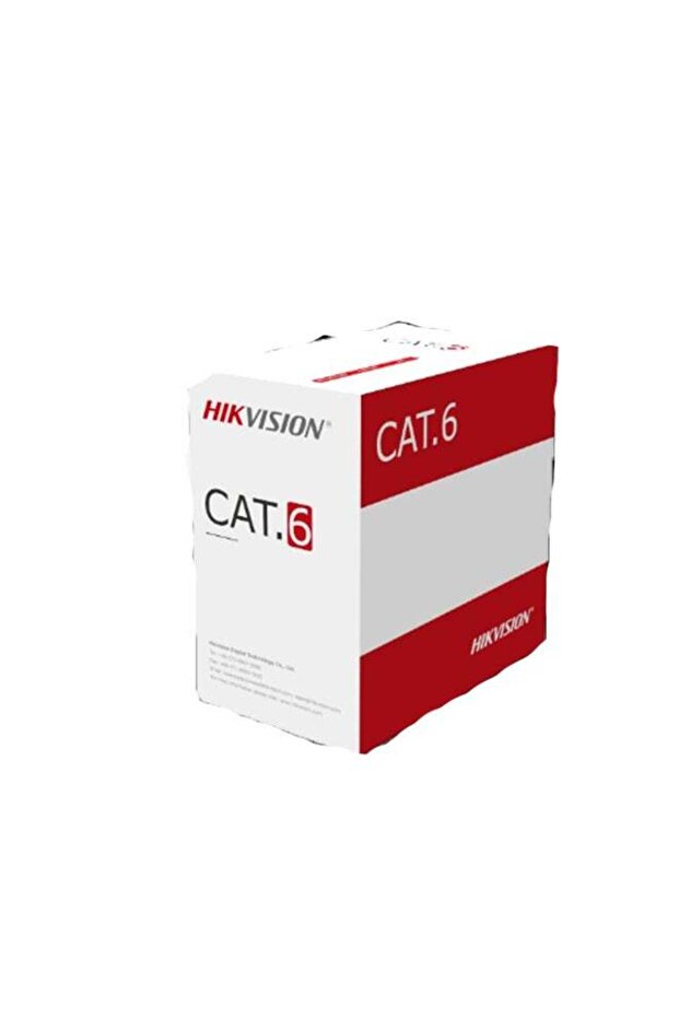 DS-1LN6U-W/CCA Cat6 UTP CCA Cable – 305m Roll, 23AWG CCA Conductor, PVC Jacket, Gigabit Ethernet, PoE Compatible, Fluke Tested, White
