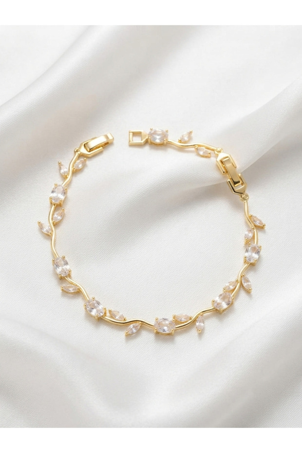 Women's Zircon Stone Gold Tulip Garden Tulip Bracelet