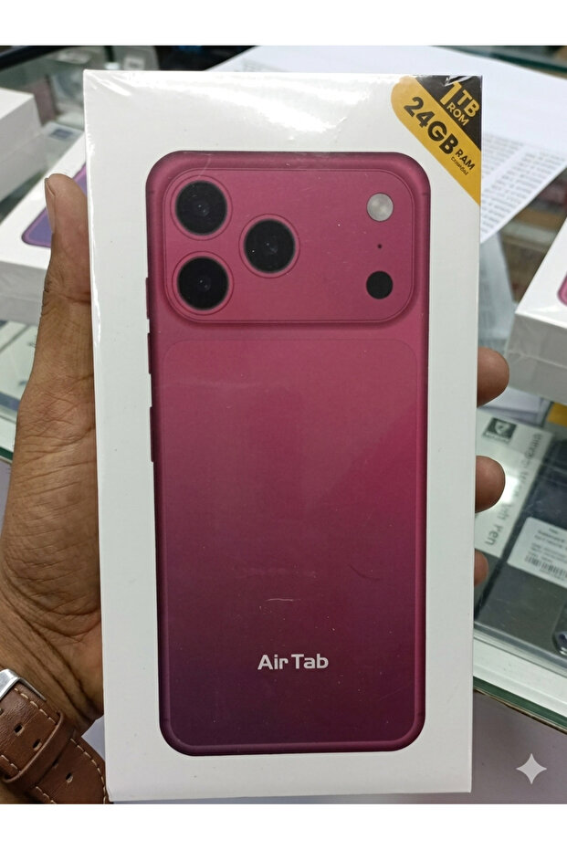 هاتف AirTab 5G الذكي - سعة تخزين 1 تيرابايت، ذاكرة وصول عشوائي 24 جيجابايت، بطارية ضخمة 5000 مللي أمبير، شريحتي اتصال وشاشة عالية الدقة
