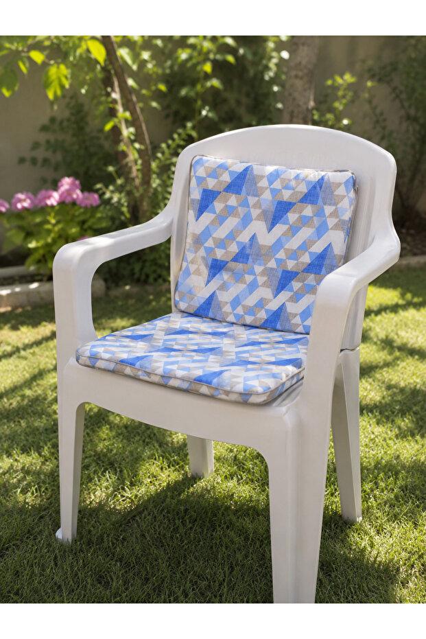6 Washable Fabric Chair Cushions