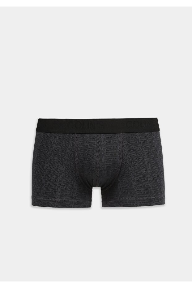 Trunk Fit Printed Men's Anthracite Boxer