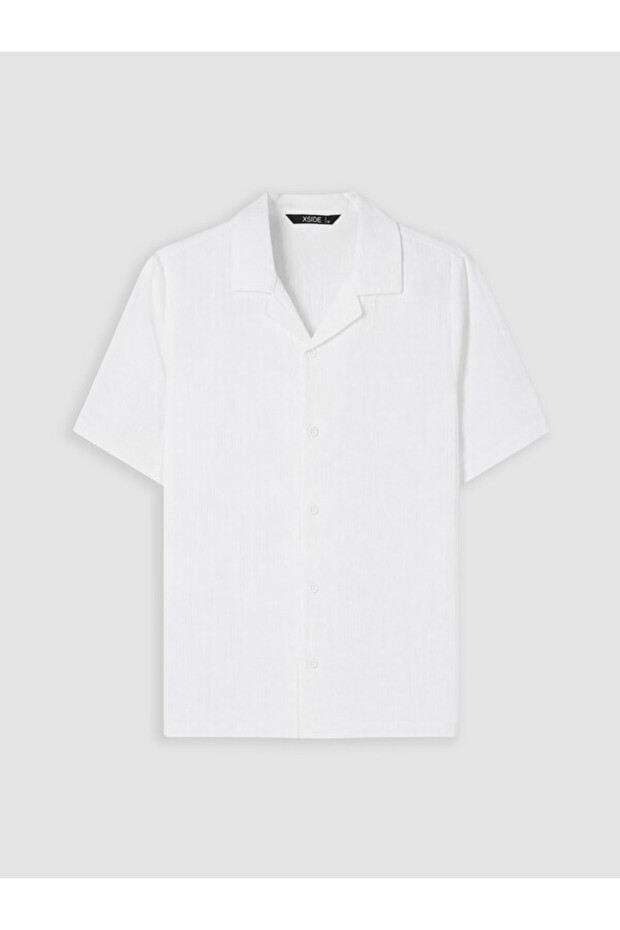 Esvab • Modern & Distinctive Relaxed Fit Resort Roba Collar Muslin Men's Shirt