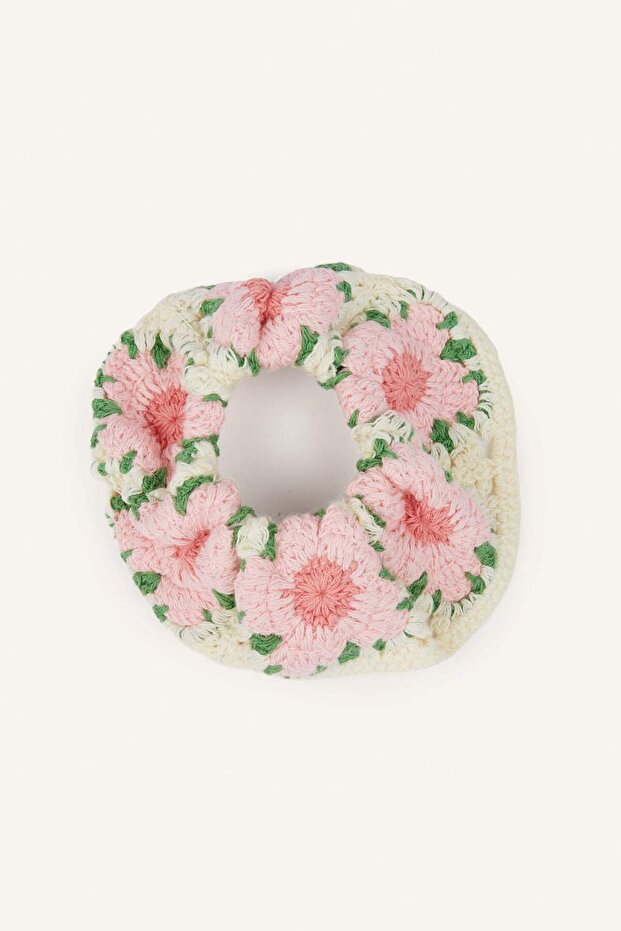Women's Floral Embroidered Hair Tie H9994Axns