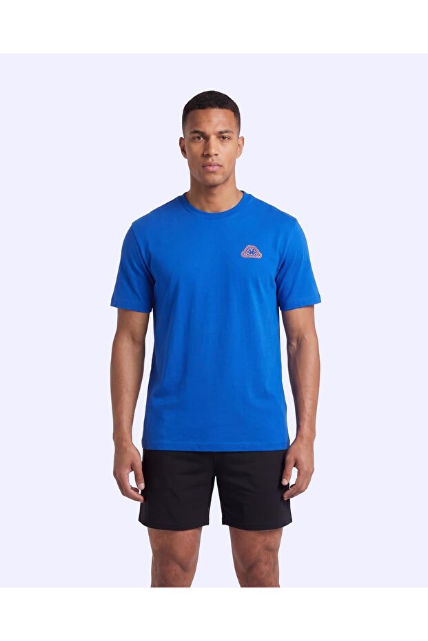 Logo Dylan Men's Blue Regular T-Shirt