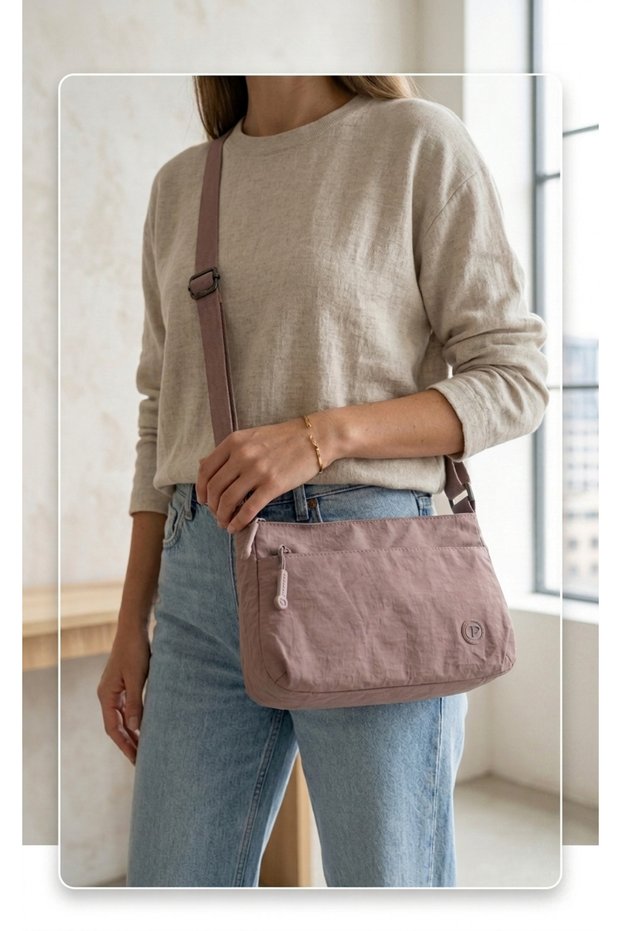 Women's Minimalist Long Strap Waterproof Imported Shoulder Strap Crossbody Bag 23*14.5