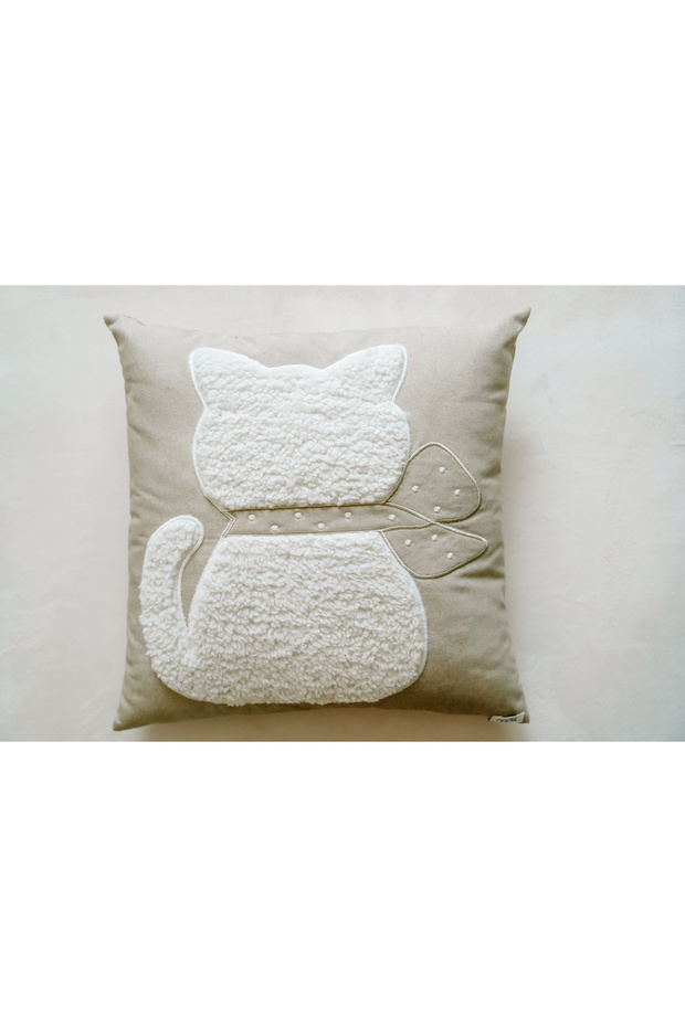 Nakışlı Kitty Pillow