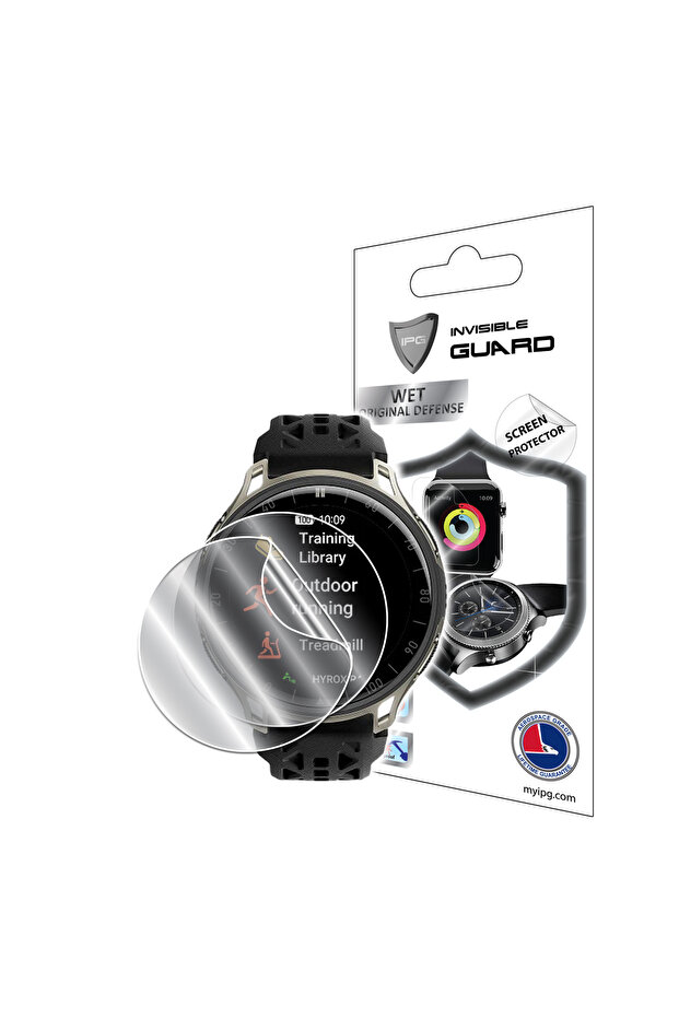 واقي شاشة هيدروجيل (TPU رفيع) متوافق مع ساعة Amazfit Cheetah 2 Pro GPS الذكية للجري (قطعتان)