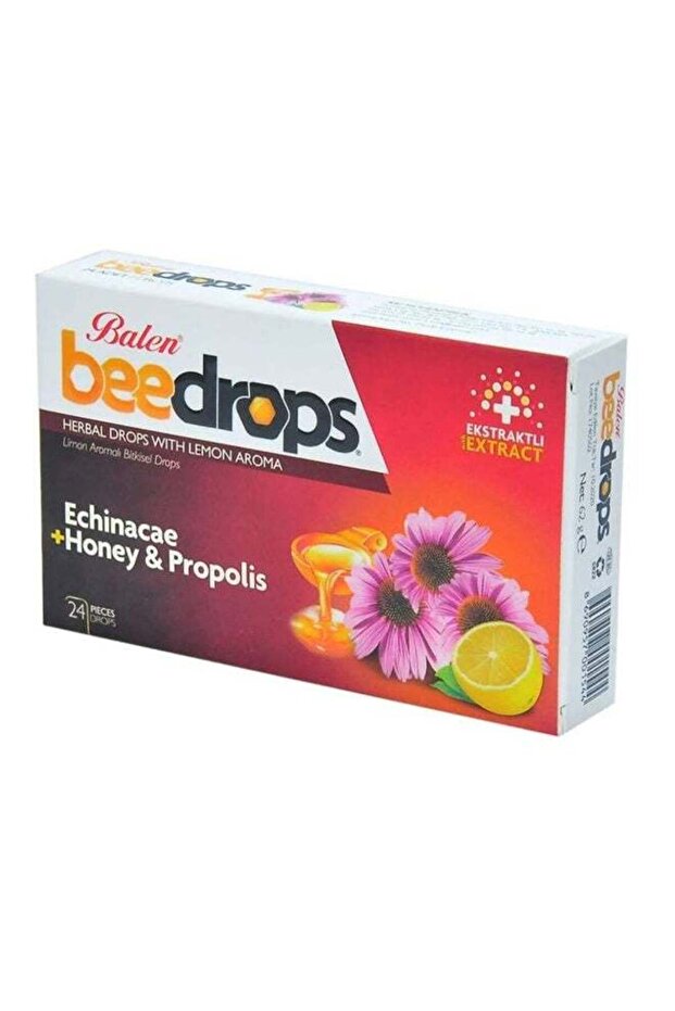 BEEDROPS ECHINACEA+HONEY &PROPOLIS LOZ 24S