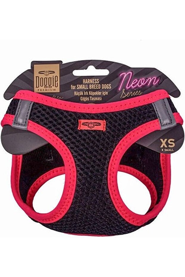 Dog Chest Harness Small Breed Neon Pink XS