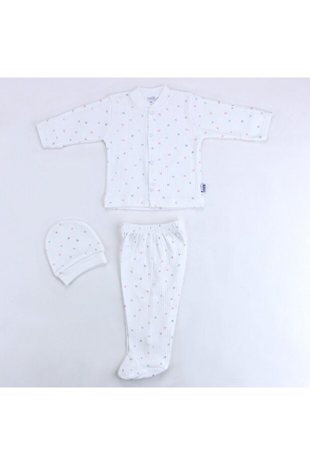Dot Flower Pajama Set 9148