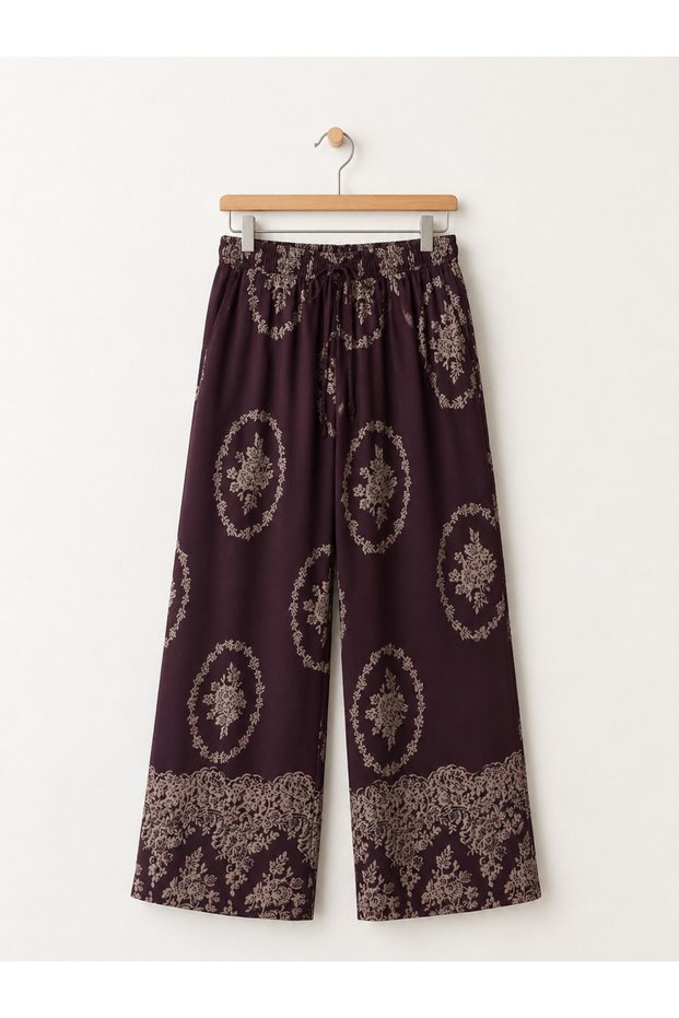 Tasarım Loose Fit Relax Pants Women Dark Brown