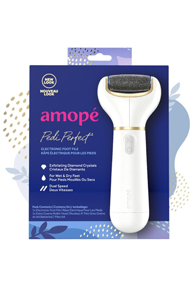 Pedi Perfect Electronic Foot File for Home Spa Experience, Pedicure, Removes Hard & Thick Skin for Soft Feet