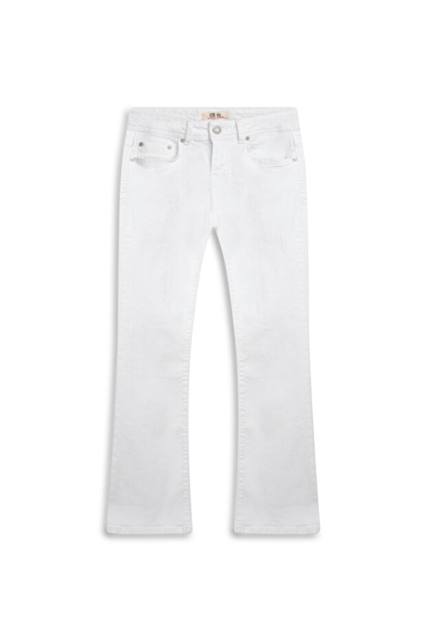 Juliana Low Bootcut Low Waist White Jean Pants