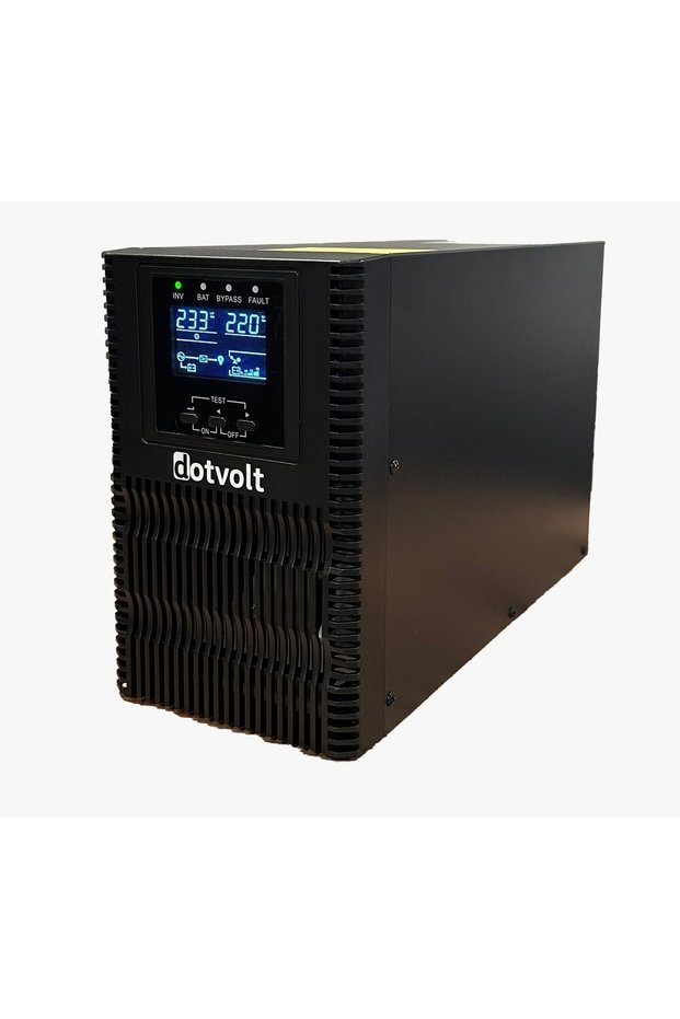 جهاز UPS من نوع DOTVOLT MN PLUS بقدرة 1 كيلو فولت أمبير، 2x12 فولت/7 أمبير ساعة، 1F/1F، يعمل على الإنترنت.