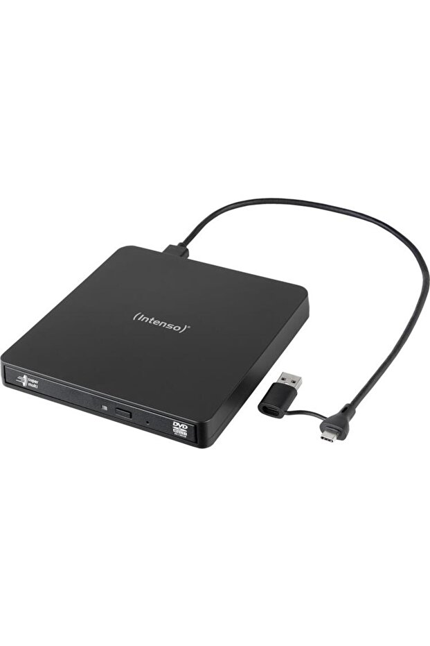 Intenso 5401400 كاتب أقراص CD-DVD خارجي USB 3.2 Gen 1x1 جهاز عالي الأداء مع واجهة SATA