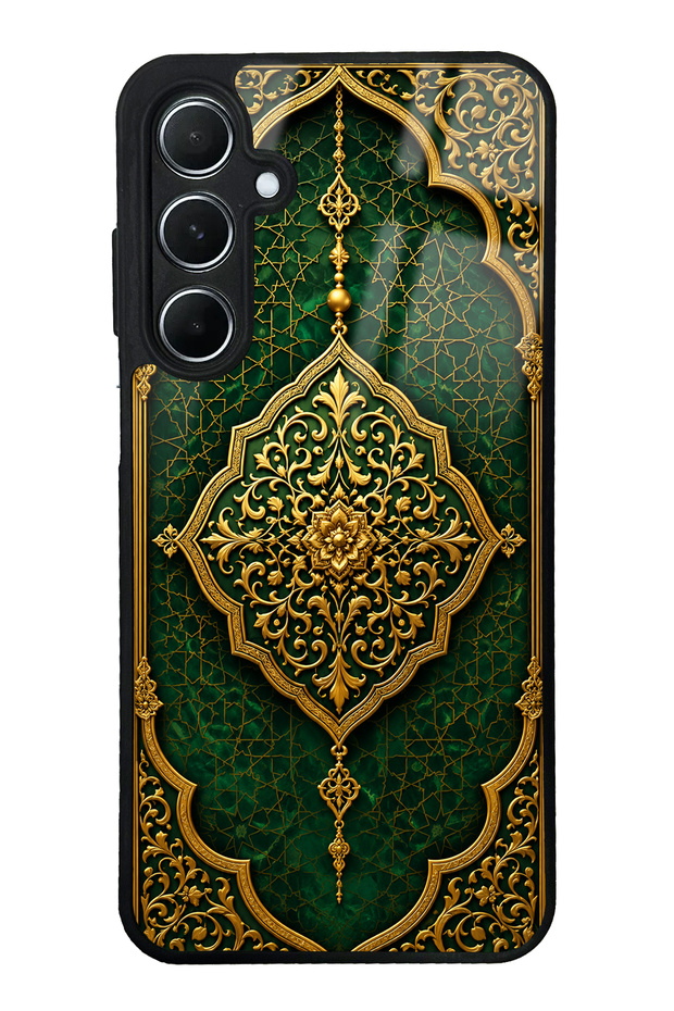 Samsung A55 Emerald Ottoman Majesty Design Glossy Phone Case