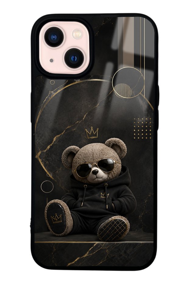 iPhone 13 Royal Teddy Design Glossy Phone Case