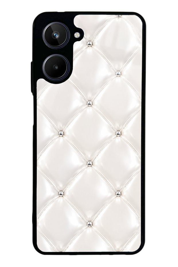 Realme 10 Ivory Diamond Cushion Design Glossy Phone Case