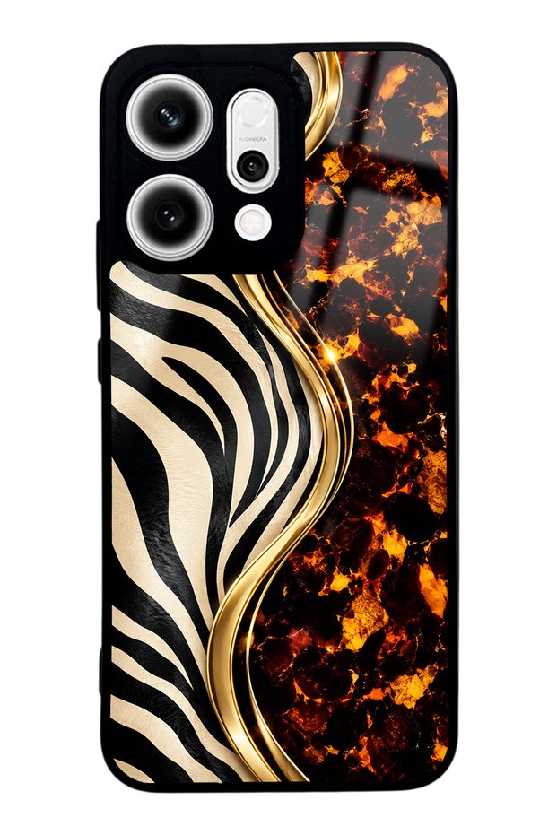 Oppo Reno 14 Noir Safari Design Glossy Phone Case