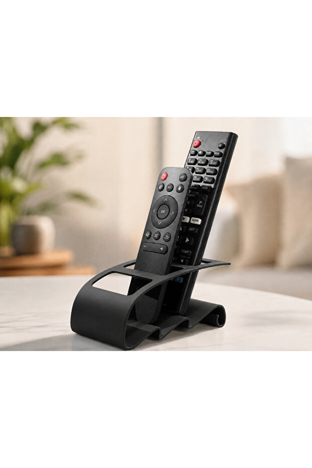 Decorative 3-Compartment Remote Control Organizer – Tv and Air Conditioner Remote Control Stand