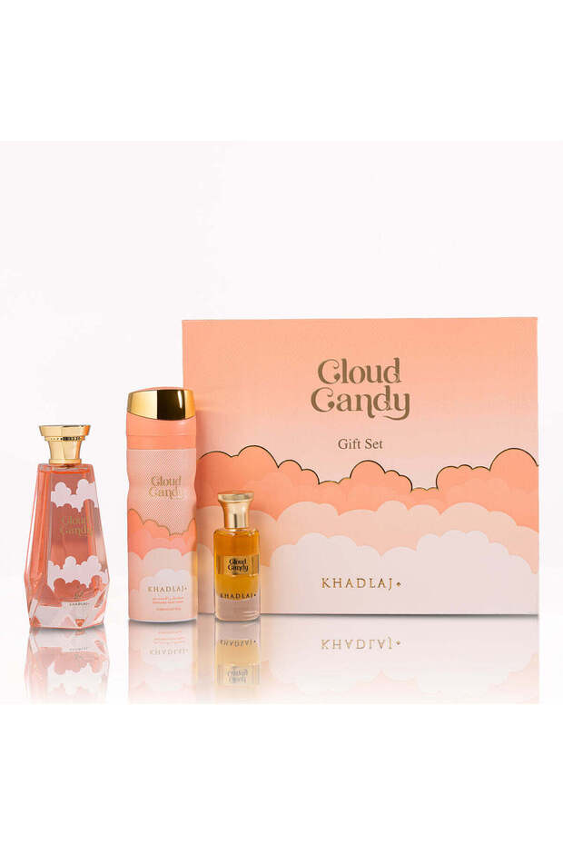 CLOUD CANDY GIFT SET FOR WOMEN (EDP 100 ML, BODY SPRAY & PERFUME OIL ROLL ON 24 ML)