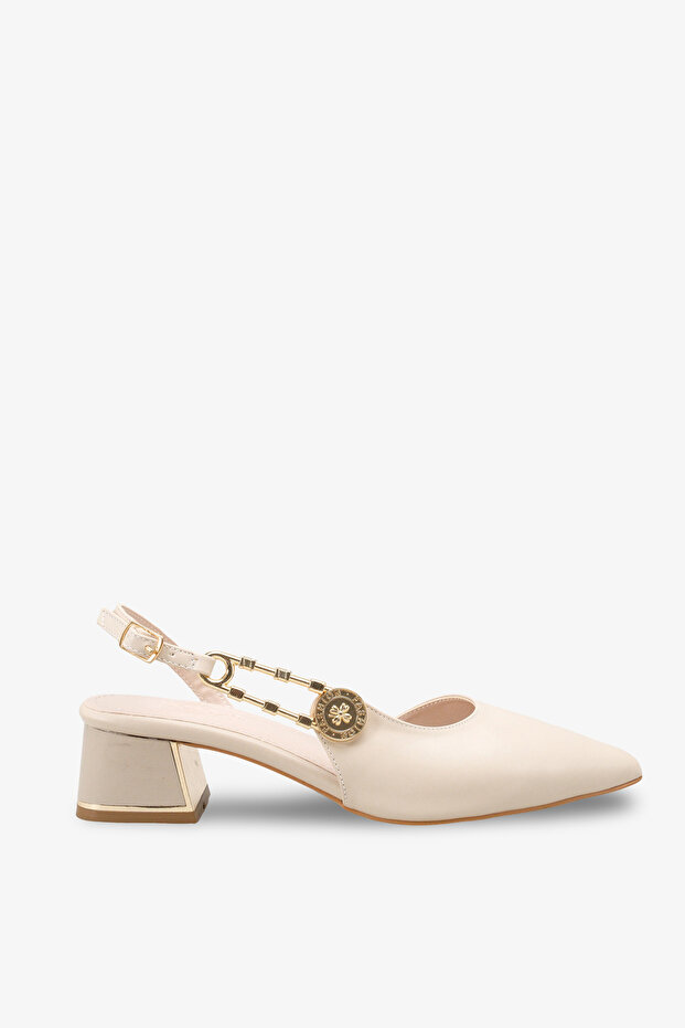 Wesay Women's Heeled Shoes with Accessories - Tan