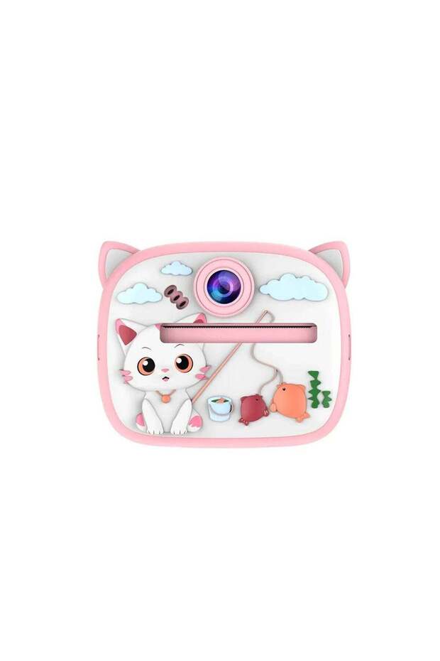 Feline Fantasy: Instant Print Digital Camera with Cat-Themed Design