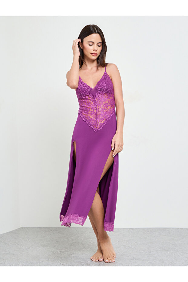 Purple Lace Insert Slip