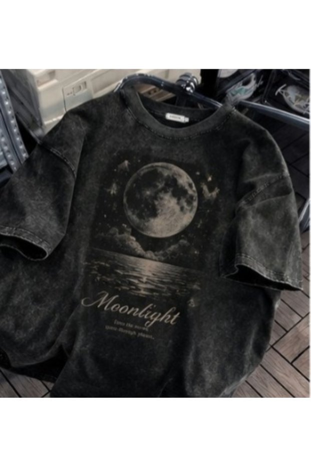 Unisex Colorful Oversize Printed T-Shirt Streetwear Comfortable Fit Daily Premium