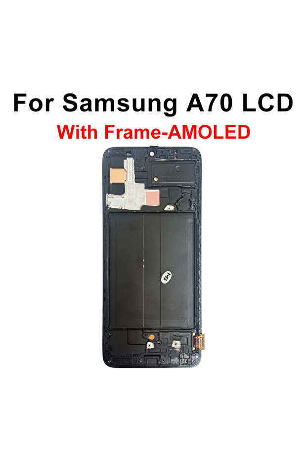 شاشة AMOLED مع إطار لهاتف A70، شاشة LCD طراز SM-A705F مع لوحة لمس رقمية لهاتف SM-