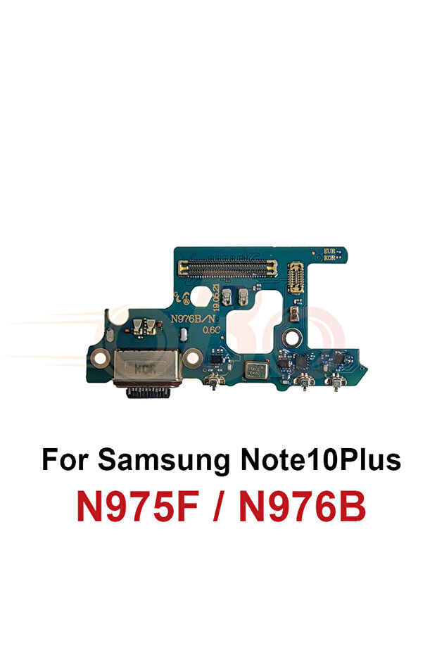 لوحة شحن USB مع موصل ومنفذ شحن وكابل مرن لهاتف نوت 10 بلس لايت N9 طراز N976B