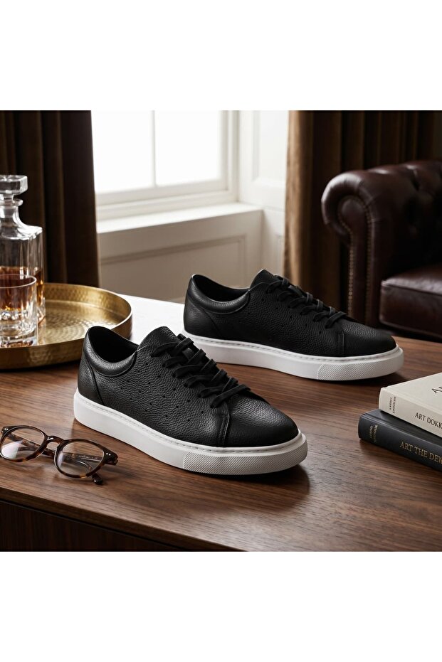 Black Air Perforated Sneaker