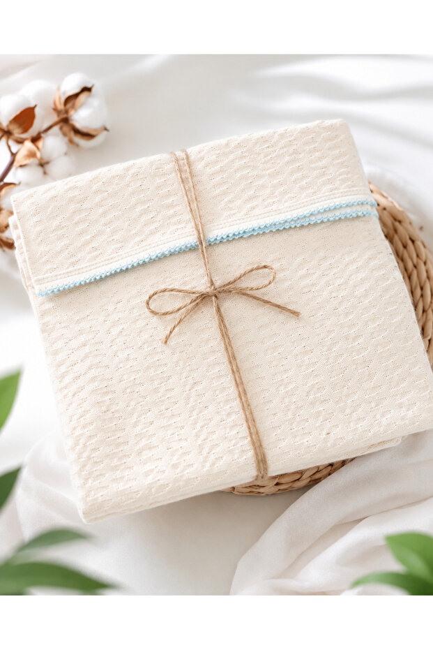 100% Cotton Jacquard Fabric Single Layer 80X90 cm Crochet Baby Blanket