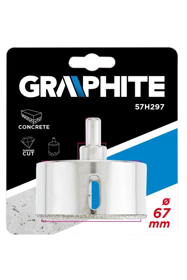 Burghiu diamantat pentru gresie 67 mm