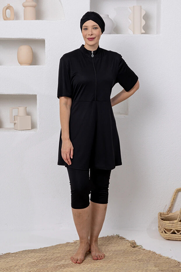 263803 Women's Short Sleeve Hijab Swimsuit