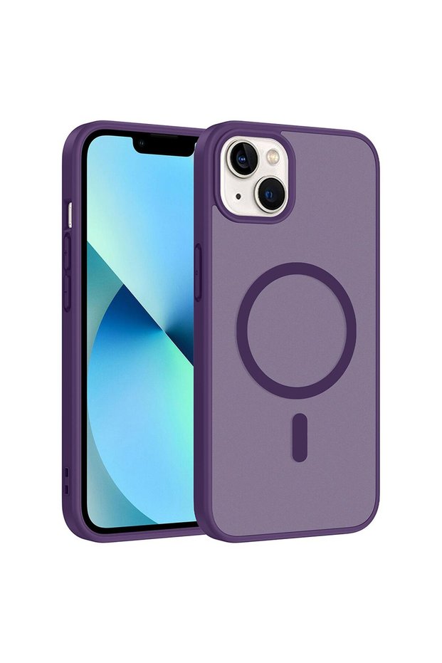 Apple iPhone 13 Compatible Case Magsmoke Neo Deep Purple