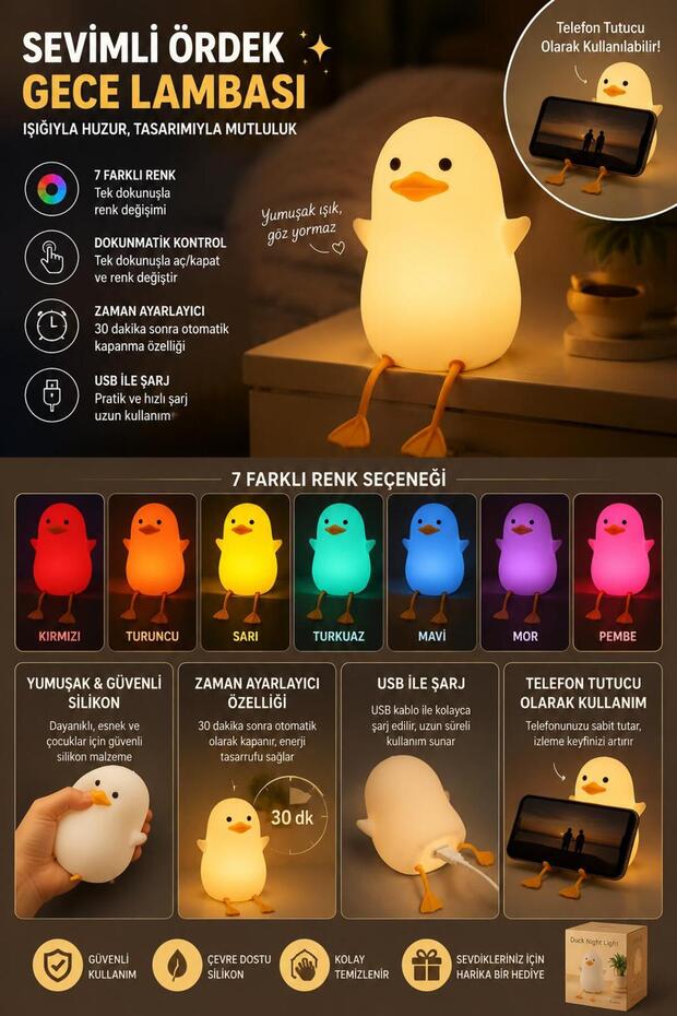 Patterned Silicone Model Night Light, Table Lamp, Children's Table Lamp
